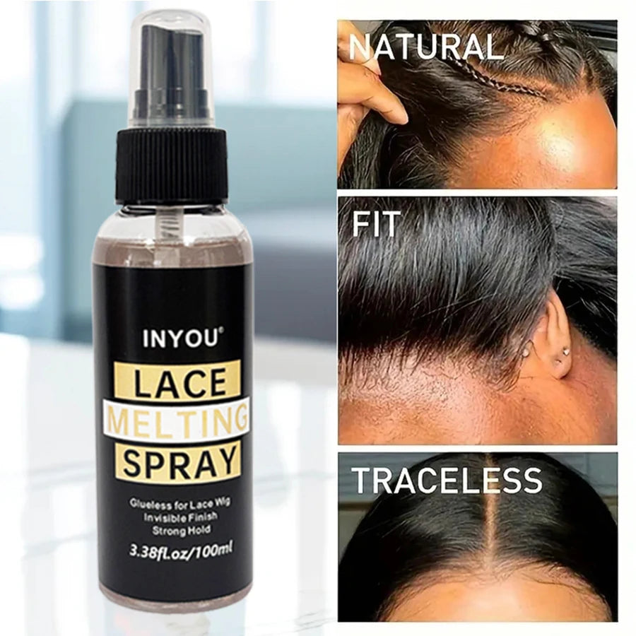 100ML Lace Front Wig Holding Spray for Smooth Melt and Strong Hold